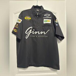 Simpson Ginn Clubs and Resorts Nextel Cup Half Zip Collared Shirt